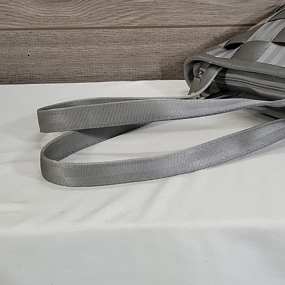 Harvery's Silver Seatbelt Bag